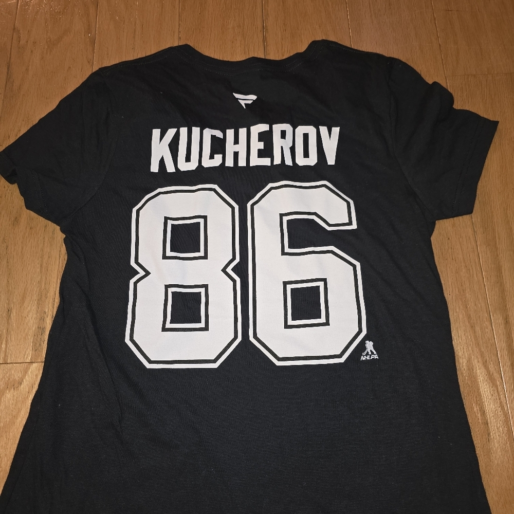 Fanatics NHL Lightning Black Tee Womens Size S (86 KUCHEROV) - Picture 4 of 7